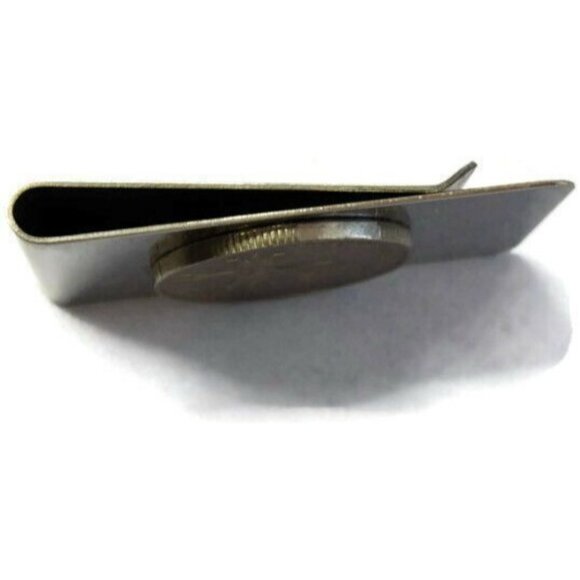 Israel Coin Money Clip Stainless Steel Wallet Cash ID Holder Silver - Picture 8 of 9